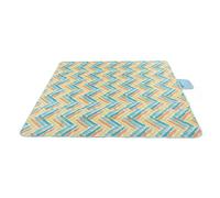 Coperta da picnic in tessuto Oxford rettangolare, tappetino pieghevole a prova di umidità, coperta da campeggio extra grande impermeabile con supporto in film di alluminio per picn (Vacanza al sole)
