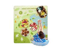 Coperta da picnic, pieghevole, lavabile in macchina, tappeto con design a tema giochi per pic-nic, per giardino, campeggio, stadio , spiaggia e prato festival musicale