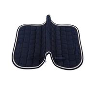Coperta da sella morbida, traspirante e multiuso; coperta da sella a doppia corda per cavalli con cinturino manuale e sottopancia; coperta da equitazione leggera con fodera a nido (Blu scuro)
