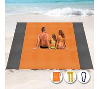 Coperta Da Spiaggia 250 X 200 Cm Impermeabile, Tappetino Da Spiaggia Stuoia Spia