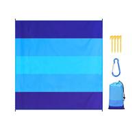 Coperta Da Spiaggia Antisabbia - Tappetino Impermeabile Sovradimensionato | Coperta Da Campeggio Da Viaggio Ad Asciugatura Rapida | Tappetino Da Esterno 82x78 Pollici Con 4 E Tasca Angolare