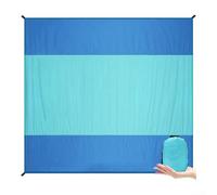 Coperta da spiaggia portatile, 210 x 200 cm, con materiale resistente alla sabbia e impermeabile, progettata per viaggi, campeggio, picnic ed eventi all'aperto (C)