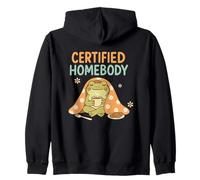 Coperta da tè certificata Homebody Frog Cozy Felpa con Cappuccio