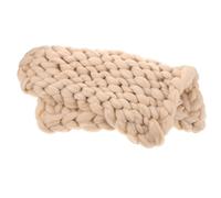 Coperta da tiro realizzata a mano in maglia grossa per divano letto o sedia,