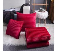 Coperta da Viaggio Cuscino 2 in 1 Cuscino Coperta Cuscino Coperta Coperta per Aeroplano Trapunta Calda per Il Riposo Auto Ufficio Casa Dormire Sonnellino Coperta da Viaggio, Red, 40X40CM-105X150CM