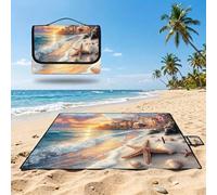 Coperta de Picnic Piccolo 150x100 cm, Spiaggia Manta Picnic Impermeable Anti-Sabbia Manta de Playa Pieghevole, Outdoor Picnic Blanket per Spiaggia, Camping, Giardino, Trekking - Italia UZ-865