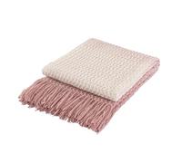 Coperta decorativa in maglia grigia super morbida for divano, poltrona, letto, coperta da viaggio leggera, coperta for il pisolino, morbida e accogliente come il cashmere, motivo a trama delicata con