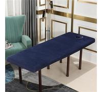 Coperta Del Lettino Per Massaggi Con Foro Per Il Viso Coperta Lavabile Del Lettino Per Massaggi Spa Per Il Lettino Per Massaggi Di Bellezza Coperta Del Lenzuolo Per Tatuaggi (80x190cm,Blu)