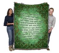 Coperta della benedizione irlandese Pure Country Weavers - Che l'amore e le risate illuminino le tue giornate e scaldino il tuo cuore e la tua ca