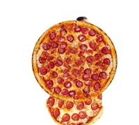 Coperta di cibo - coperta ispirata allo spuntino rotondo morbido con stile di stampa divertente | Coperchio a tema caldo per il divano rilassante, uso della camera da letto, pigiama, d, Pizza, 150