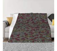 Coperta di lusso ultra morbida in microfibra di flanella per tutte le stagioni programmatore caldo programmazione codice stampa coperta per biancheria da letto, divano e viaggio