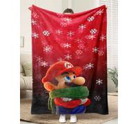 Coperta Di Natale Natalizia Plaid Mario Bros Topolino Minnie Disney Mickey Mouse