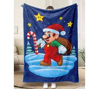 Coperta Di Natale Natalizia Plaid Mario Bros Topolino Minnie Disney Mickey Mouse
