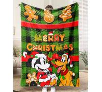 Coperta Di Natale Natalizia Plaid Mario Bros Topolino Minnie Disney Mickey Mouse