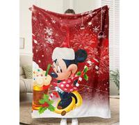Coperta Di Natale Natalizia Plaid Mario Bros Topolino Minnie Disney Mickey Mouse