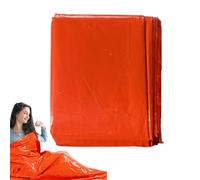Coperta di sopravvivenza portatile, sacco isolante di salvataggio, impermeabile, per campeggio, escursionismo, attività all'aperto, viaggi in auto, avventure all'aria aperta