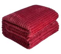 Coperta Di Supporto Emotivo, Coperta Calmante Di Sicurezza for Cani Pelliccia Di Coniglio Finta Gialla Cuccia In Poliestere Divano Letto Seggiolino Auto Abbraccio Comfort(Red,39.37 * 59.05in)