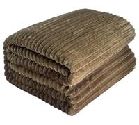 Coperta Di Supporto Emotivo, Coperta Calmante Di Sicurezza for Cani Pelliccia Di Coniglio Finta Gialla Cuccia In Poliestere Divano Letto Seggiolino Auto Abbraccio Comfort(Brown,27.55 * 39.37in)