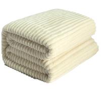Coperta Di Supporto Emotivo, Coperta Calmante Di Sicurezza for Cani Pelliccia Di Coniglio Finta Gialla Cuccia In Poliestere Divano Letto Seggiolino Auto Abbraccio Comfort(White,27.55 * 39.37in)