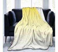 Coperta Divano Summer Love On The Beach Theme Inspired for Yellow Lovers Modern Ombre Design Coperta Leggera Multiuso Blanket per Letto Adulti Campeggio 150x200cm
