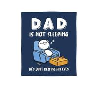 Coperta divertente per divano con scritta "Dad is not sleep", morbida e calda, per uomini, padri, nonni, compleanni, vacanze, Ringraziamento, casa, ufficio, soggiorno, camera da , studio
