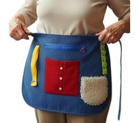 Coperta e grembiule sensoriale - giocattoli stimolanti per anziani, prodotti per la demenza | accessorio terapeutico per adulti con esigenze speciali in casa e centri di cura