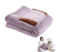 Coperta Elettrica - Coperta Per Divano Grande, Elettrica Per Divano, Morbida E Calda Sopra La, Controller Di Riscaldamento Staccabile Con Cura, Alimentata A Batteria Riscaldatore 1