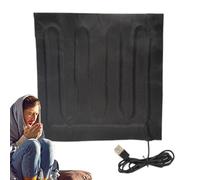 Coperta elettrica portatile - Cuscino riscaldante da viaggio, coperta riscaldata elettrica con tre modalità timer, coperta per auto riscaldata leggera, coperta elettrica USB per biancheria da letto