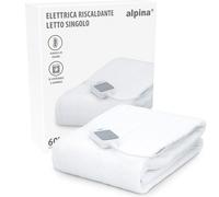 Coperta Elettrica Riscaldante Letto Singolo 80x150cm 3Livelli Calore Lavabile60W