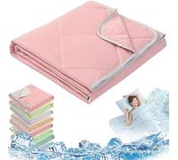 Coperta Estiva Matrimoniale Rinfrescante,Cooling Blanket for Hot Sleepers,Coperta Refrigerante per Letto L'Estate,Traspirante Coperta con Fibra di Raffreddamento per Divano Viaggio(Size:180x220cm,col