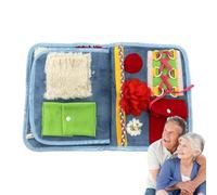 Coperta Fidget - 30x50cm Coperta Allenamento Sensoriale per Anziani | Libro Memoria Multifunzionale, Copertaa Attività - Stress, Esercizio Cognitivo, Regalo Poliestere Cotone