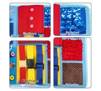 Coperta Fidget Per Adulti - Giocattolo Calmante Interattivo | Tappetino Sensoriale Per Anziani | Al Rilassamento Per Il Declino Della Memoria, La Riduzione Della Tensione, Il Miglioramento '