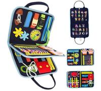 Coperta Fidget per Anziani, Coperta sensoriale portatile Giocattoli Fidget per la perdita di memoria, Migliora la stimolazione mentale Demenza Alzheimer Giocattoli