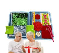 Coperta Fidget per demenza, Coperta Fidget versatile per il declino | Calmante per la demenza Perdita di memoria Anziani di Asperger Adulti l
