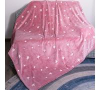 Coperta Fluorescente di Halloween, Coperta Luminosa, Peluche Bifacciale, Oggetti di Scena for Foto di Natale, Comuni Durante Tutto L'anno, Calde e Comode(L)