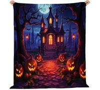 Coperta Fondazione Ghosts Stars Pile Divano Morbida Coperte per Letto Singolo Matrimoniale Rosa Bianco Soffice e Calda Coperta Pile Invernale per Bambini Adulti 220 x 260 cm