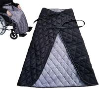 Coperta For Sedia A Rotelle,Comoda E Leggera Calda For Sedia A Rotelle For Anziani, Coperta Antivento,For Stare Al Caldo All'interno E All'esterno Con Design Semi-avvolto(Black)