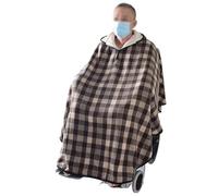 Coperta for sedia a rotelle, coperta in pile for sedia a rotelle, coperta calda for sedia a rotelle, for adulti con cappello, adatta alla maggior parte degli adulti