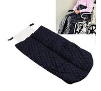 Coperta For Sedia A Rotelle For Adulti Con Fodera In Pile E Cerniera, Facile Da Pulire For Gambe E Parte Inferiore Del Corpo Calda For Pazienti Anziani E Disabili(Black)