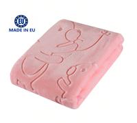 Coperta goffrata 80x110cm, adatta per il riposo quotidiano ATTENZIONE: Da usare solo sotto la supervisione di un adulto, altrimenti ci sarà il rischio di soffocamento per il tuo bambino.Lettere,Colore