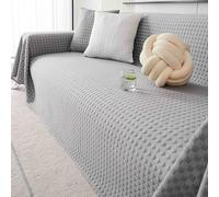 Coperta grande in cotone lavorato a maglia con nappe per divano a 24 posti, poltrona, letto, comoda copertura decorativa 180 x 400 cm, perfetta decorazione per la casa