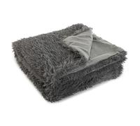 Coperta Home ESPRIT Grigio 130 x 170 cm