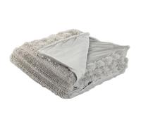 Coperta Home ESPRIT Grigio chiaro 220 x 240 x 1 cm