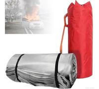 Coperta ignifuga per veicoli, grande coperta di sicurezza rivestita in | Coperta ignifuga per veicoli, durevole, rivestita in silicone, per situazioni di emergenza