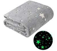 Coperta illuminata Covenant 150x180 cm in grigio con stelle