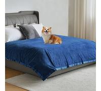 Coperta impermeabile 230 x 230 cm - Coperta dell'amore impermeabile con protezione bagnata a 3 strati, 100% a prova di perdite per bambini, adulti e animali domestici, adatta per letto e divano