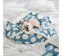 Coperta impermeabile per cani, soffice, spessa, in jacquard, lavabile, calda e morbida, con texture 3D, per proteggere il divano (75 x 100 cm)