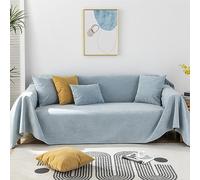Coperta impermeabile per divano, grande, 180 x 340 cm, in poliestere, protezione per mobili da 1-4 posti, elegante fodera per soggiorno, adatta agli animali domestici