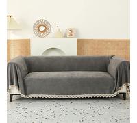 Coperta impermeabile per divano, grande, 180 x 340 cm, in poliestere, protezione per mobili da 1-4 posti, elegante fodera per soggiorno, adatta agli animali domestici