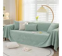 Coperta impermeabile per divano, grande, 180 x 340 cm, in poliestere, protezione per mobili da 1-4 posti, elegante fodera per soggiorno, adatta agli animali domestici